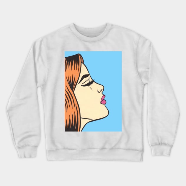 Ginger Sad Girl Crewneck Sweatshirt by turddemon